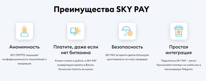 Sky Pay преимущества